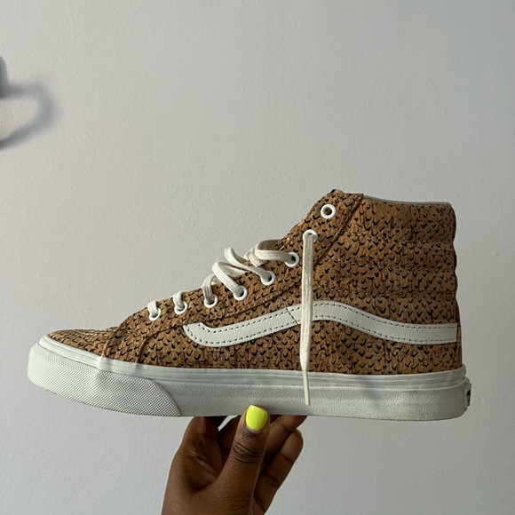 (SOLD)Vans High Top Sk8-Hi Slim Embossed Cork - Picture 2 of 6